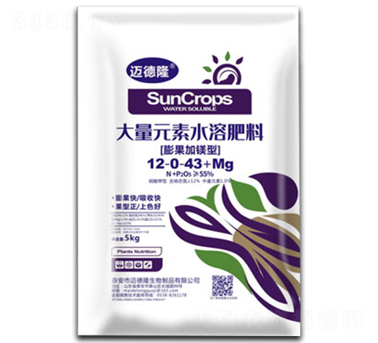 ����Ԫ��ˮ�ܷ�12-0-43+Mg-�о��S��