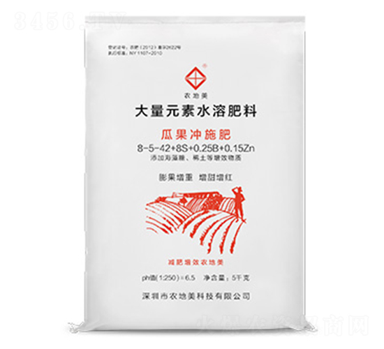 �Ϲ��_ʩ�ʹ���Ԫ��ˮ�ܷ���8-5-42+8S+0.25B0.15Zn-�r(n��ng)����